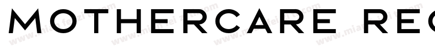 mothercare regular字体转换